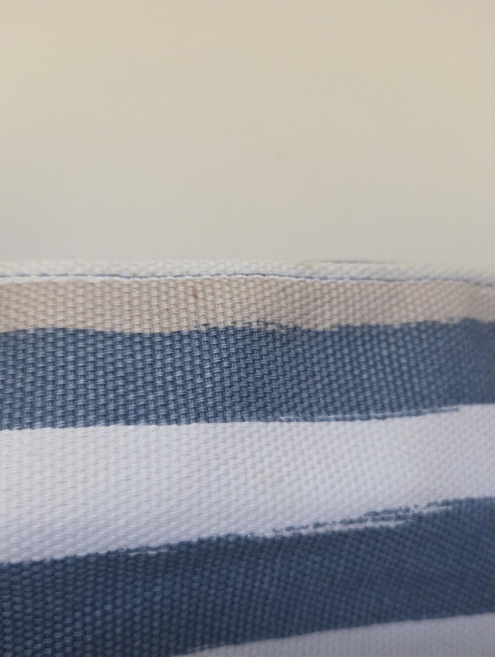 THIRTY-ONE Small Tote Bag Canvas Purse Blue White Double Shoulder Straps - Picture 8 of 14